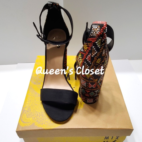 Mix No 6 | Avrey Block Heel Sandals | BRAND NEW - Picture 3 of 8